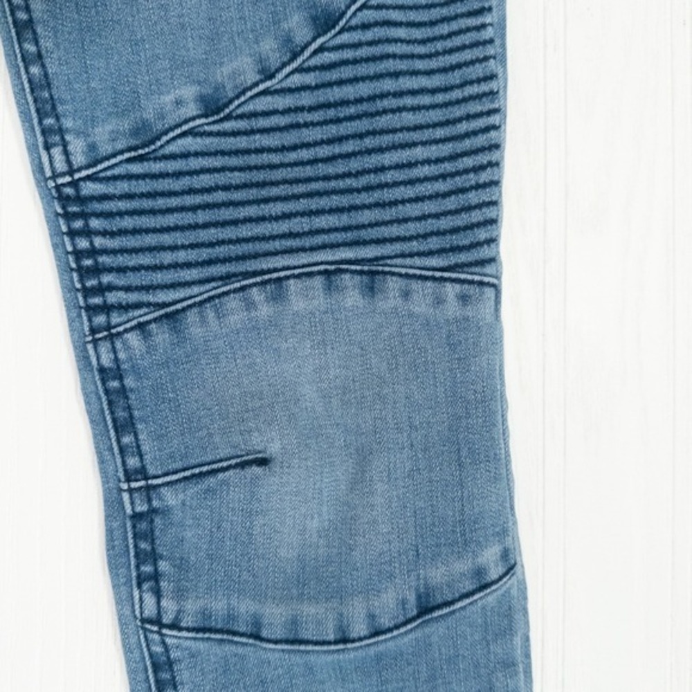 Art‎ Class Girls Size 12 Super Skinny Jeans Elastic Waist Moto Indie Embroidered - Picture 5 of 6